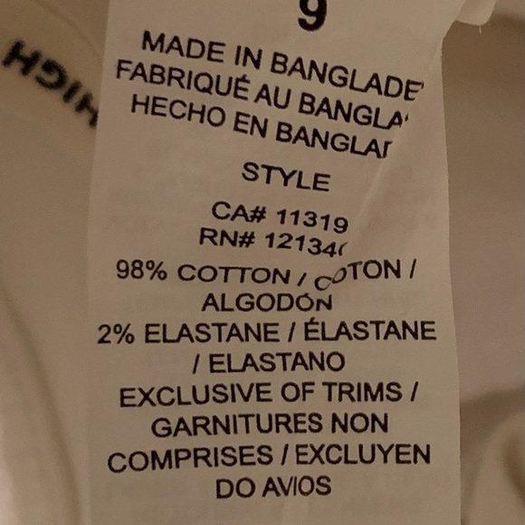 Garage white jeggings size 9 with stretch, high waisted, perfect for beachwear - Picture 8 of 10